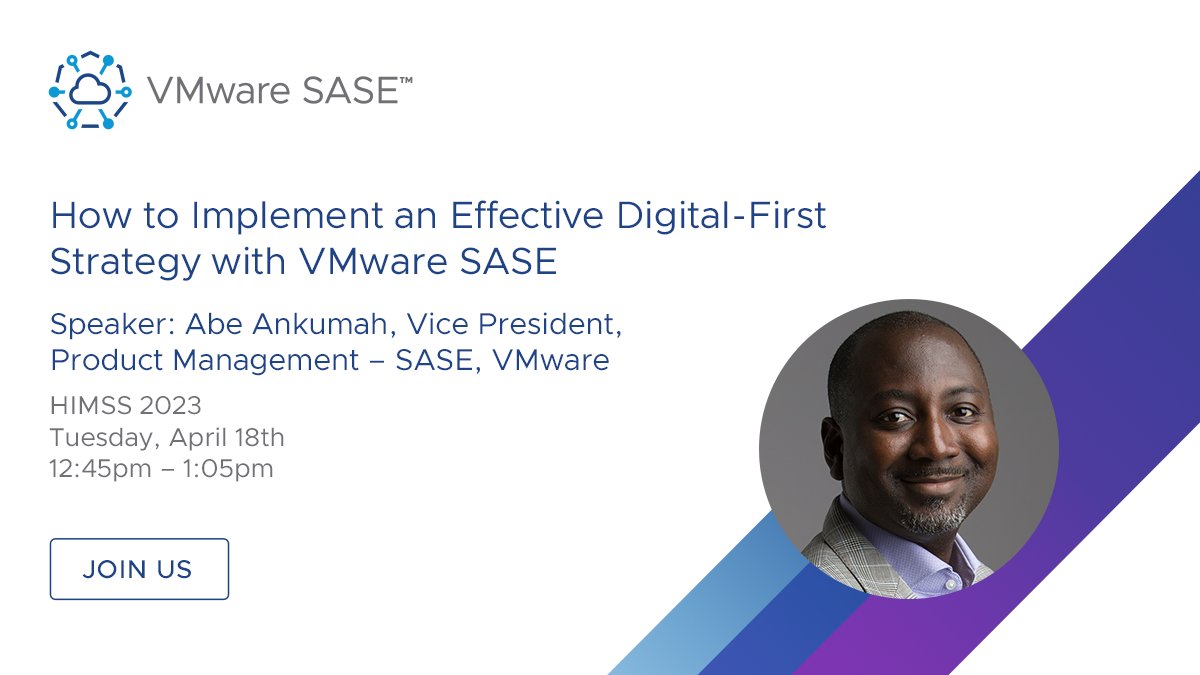 We're still buzzing from our first #HIMSS2023 session today, but the day is not over! 

Come see our VP of Project Management, Abe Ankumah, talk about how to implement an effective digital-first strategy at 12:45pm!