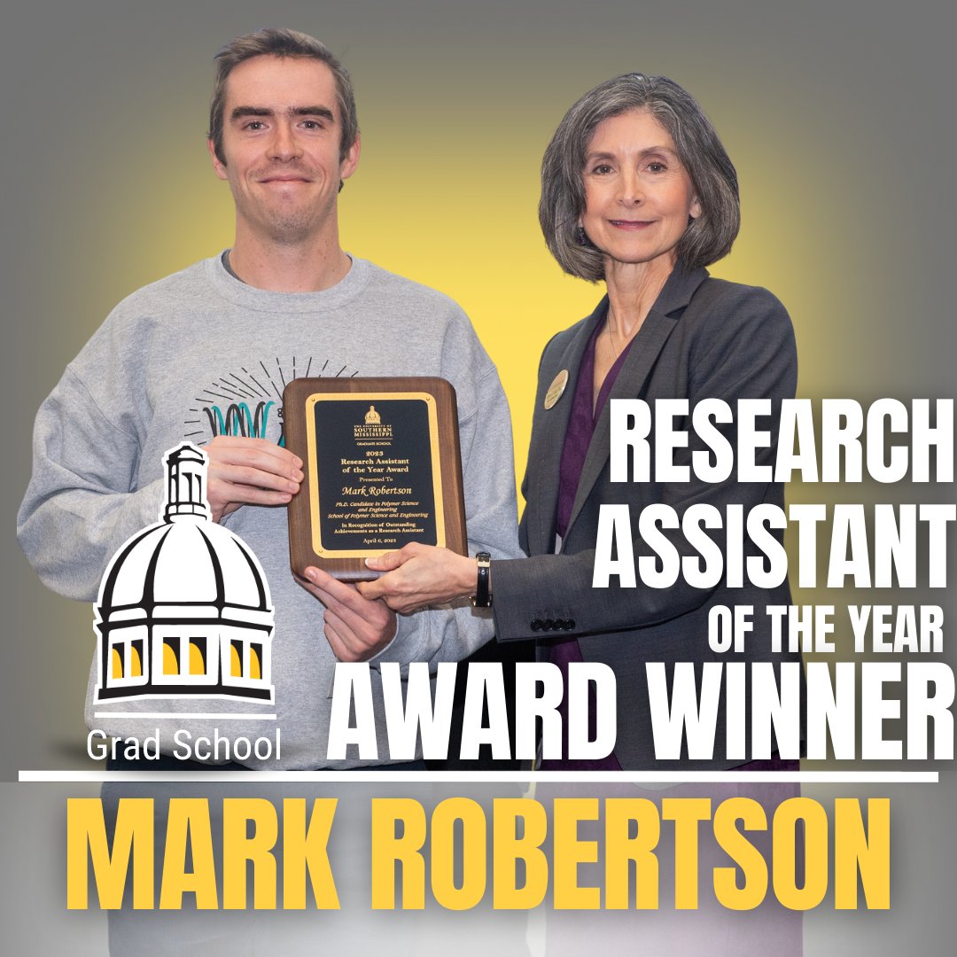 Research Assistant of the Year Award Recipient: Mark Robertson

Congratulations, Mark!