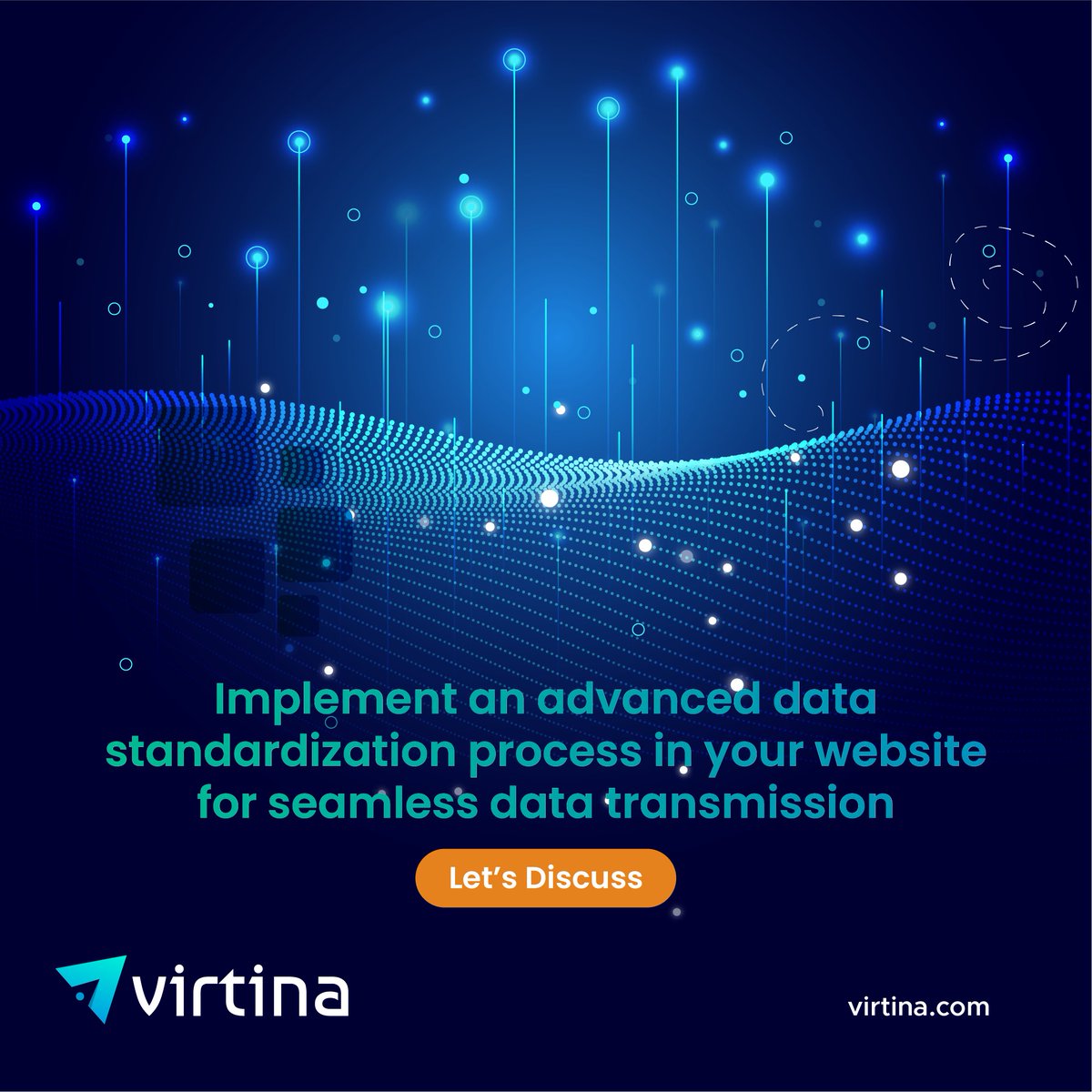 VirtinaPro's tweet image. Want to optimize your #website&apos;s #data_transmission process and improve efficiency? Look no further than #Virtina! Our experts can help you implement an advanced #data_standardization process to ensure that all data is consistently formatted and organized. Talk to us today.