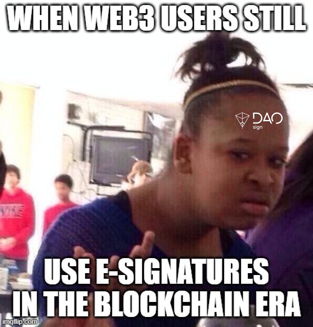 dao_sign's tweet photo. 💪Say goodbye to e-signatures and hello to the secure world of #CryptographicSignatures with #DAOsign!
Join our Early Adopters Program today to experience the future of decentralized governance.
Become an early adopter at⤵️
https://t.co/CYgIPhGk7g
#EarlyAdopters https://t.co/UGmHniOSdm