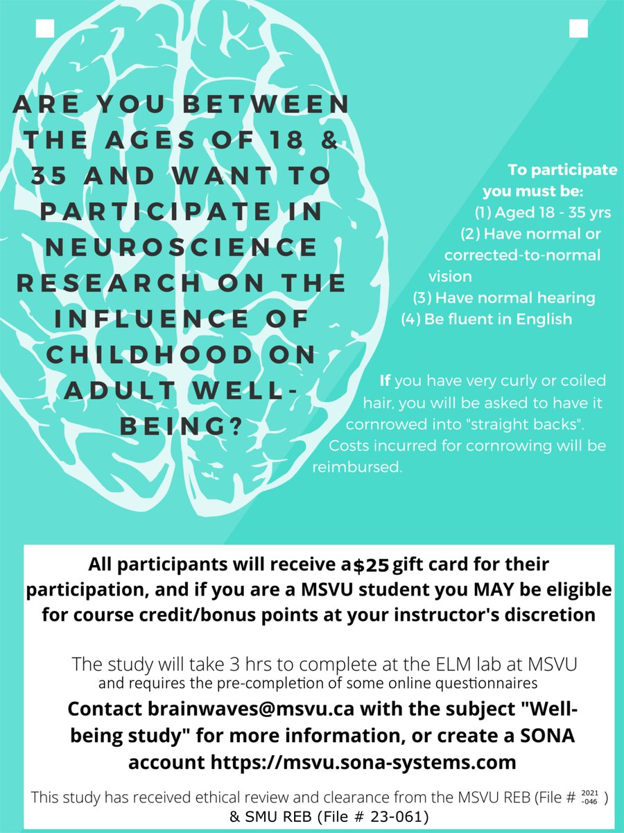 BrainwavesMSVU's tweet photo. BRAINS! Interested in seeing your brainwaves in real time? Between 18 and 35? Check out this research going on in our lab https://t.co/z5c0pMvwme