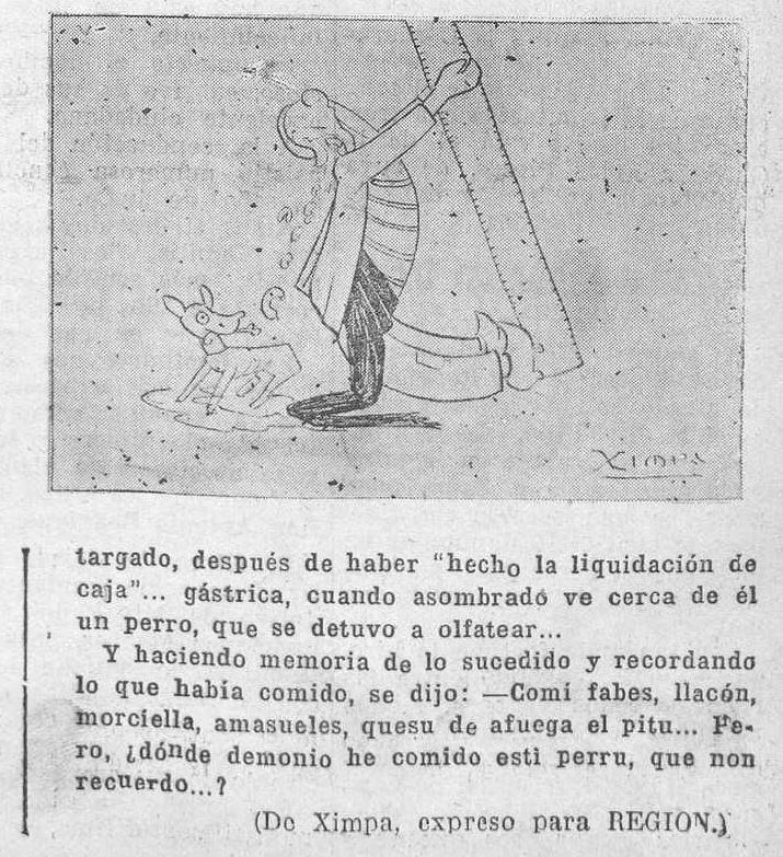 CelebresCoses's tweet photo. añu 1927: Ximpa (I) 

La brisca, la sidre y los sos resultaos

parte 5/5

#CelebresCoses #Asturies #oficialidá #amasueles #humor #LuisGarcíaGonzález #Ximpa #fabes #llacón #morciella #quesu #afuegalpitu #CarreteraAbaxuVa

más en: https://t.co/31VpBbWc9L https://t.co/vDFPrwVqdM