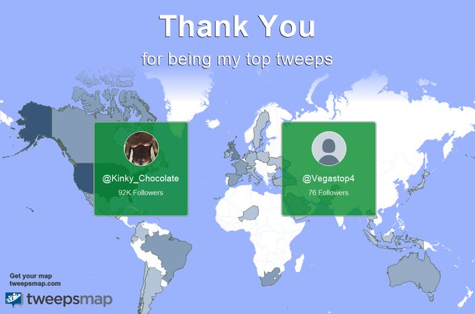 Special thanks to my top new tweeps this week @Kinky_Chocolate, @Vegastop4 https://t.co/KppM9A1F45
