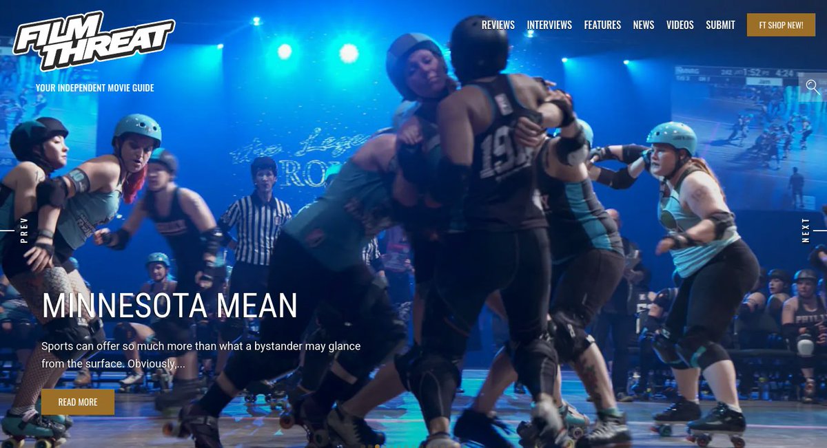 “…the personal stories of the Minnesota RollerGirls team.” Minnesota Mean shows Jason Delgado how real roller derby is.
filmthreat.com/reviews/minnes… #SupportIndieFilm #MinnesotaMean #Documentary #RollerDerby