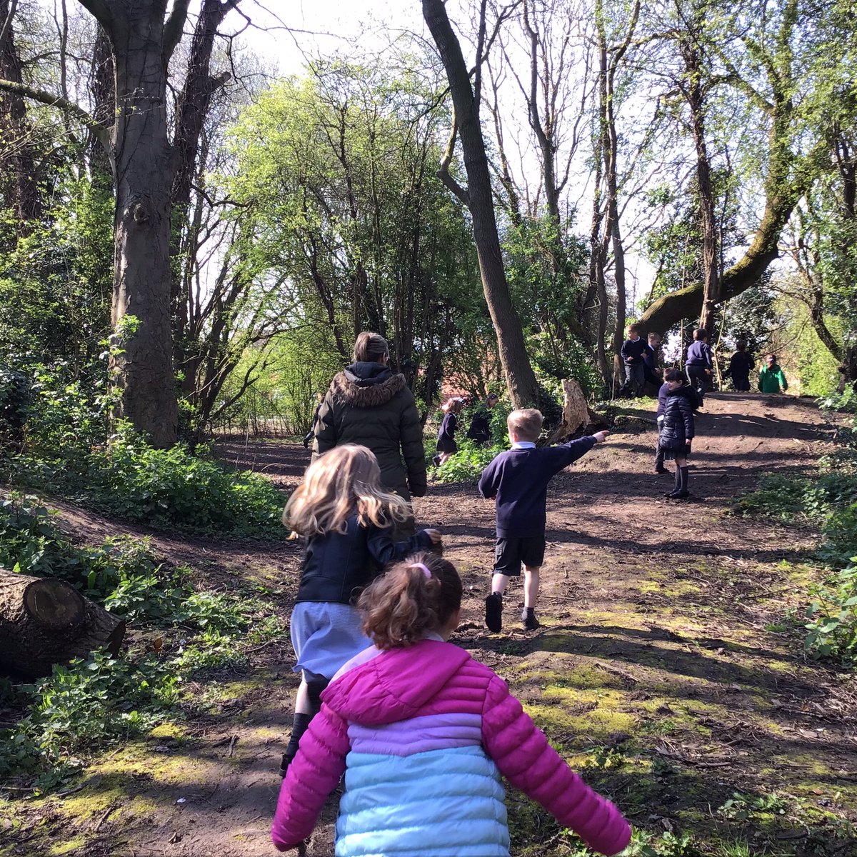 MrsW2200's tweet photo. #TockYear2 @Tockwithcofe Year 2 made the most of the sunshine and enjoyed a spring walk around the local area. We were spotting changes in nature during Spring and going down Memory Lane with links to previous learning, even Neville and Mr Reeve joined in the fun! https://t.co/0pkHk568Ux