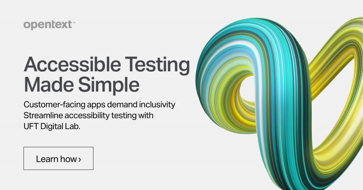 Have you ever wondered how you can perform accessbility testing on your mobile 
applications? Thanks to UFT Digital Lab, now you can. Check out the details.  #MyCompany bit.ly/41jI5b8