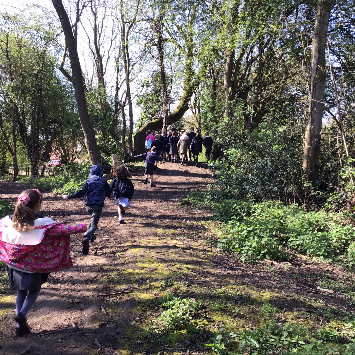 MrsW2200's tweet photo. #TockYear2 @Tockwithcofe Year 2 made the most of the sunshine and enjoyed a spring walk around the local area. We were spotting changes in nature during Spring and going down Memory Lane with links to previous learning, even Neville and Mr Reeve joined in the fun! https://t.co/0pkHk568Ux