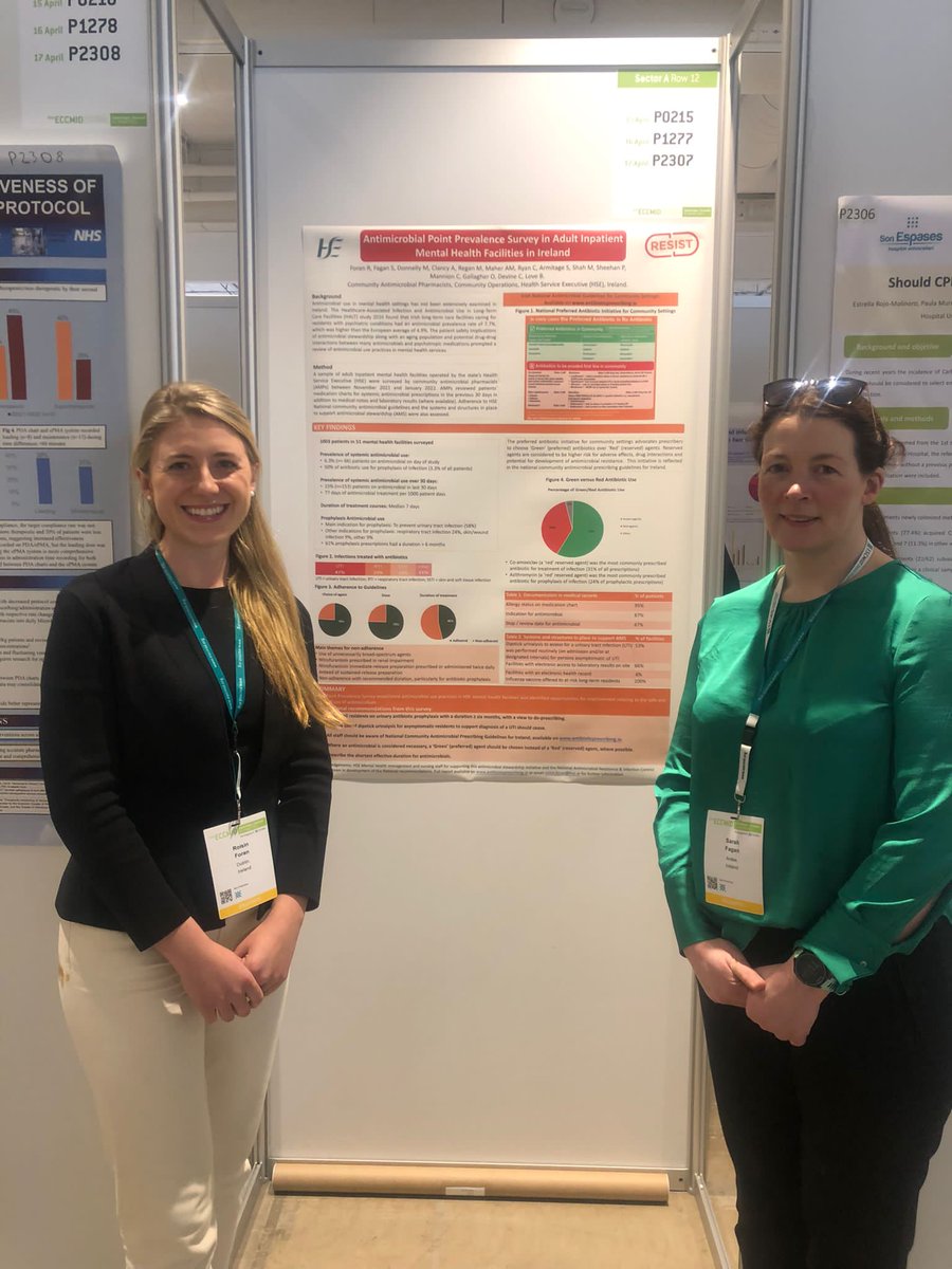 sarahmlfagan's tweet photo. Highlighting AMS recommendations with @foran_roisin from the Antimicrobial Point Prevalence survey in Mental Health Facilities in Ireland at #ECCMID2023 #AMS #KeepAntibioticsWorking https://t.co/PsiOHPKMyi