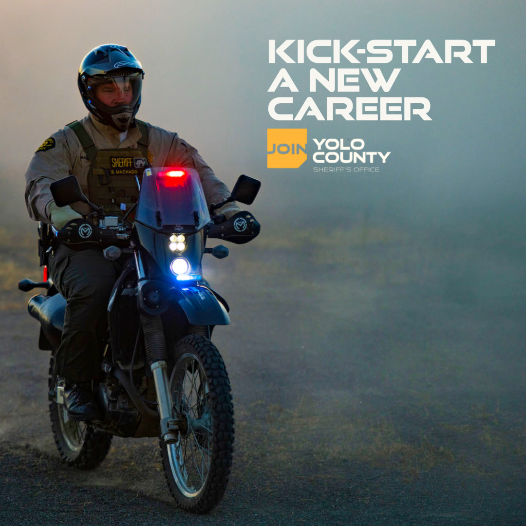 YoloCoSheriff's tweet photo. Kick-start your career with the Yolo
County Sheriff's Office. We have it all and
you get to choose your path. Visit www.
https://t.co/qnLiKxTvKo to learn more. #JoinYCSO
#YCSO #YoloCountySheriffsOffice
#SheriffJobs #CareerWithBenefits https://t.co/gOicUjIaSN