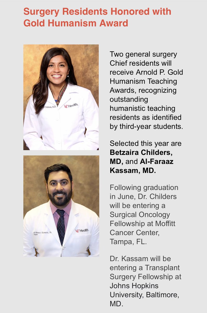 Chad Childers, Esq (@ctchils) on Twitter photo For these two it should probably be the Platinum Humanism Award but nevertheless CONGRATULATIONS to hardworking & dedicated general surgery chief superstars @runbgj & <a href="/afkassam/">Al-Faraaz Kassam</a> going above and beyond! #gensurg For these two it should probably be the Platinum Humanism Award but nevertheless CONGRATULATIONS to hardworking & dedicated general surgery chief superstars @runbgj & <a href="/afkassam/">Al-Faraaz Kassam</a> going above and beyond! #gensurg