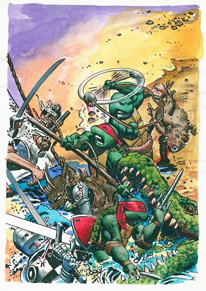 THEREALROLOISME's tweet photo. Diversión sin frenos: «Las Tortugas Ninja. Tortugas por el tiempo» de Kevin Eastman, Peter Laird, Richard Corben y Jan Strnad. Edita @eccediciones https://t.co/nsCQ251afB #ECCEdiciones #janstrnad #kevineastman #lastortugasninja #PeterLaird #RichardCorben @LHMagazin @eccediciones https://t.co/x5F7zt9762