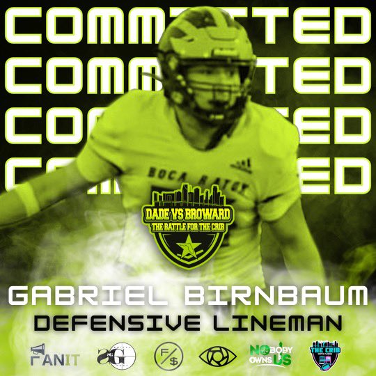 GabrielBirnbaum's tweet photo. Committed.. #battleforthecrib @TheCribSouthFLA @Coach_Davis3 @Coach_Mont70 @Coach_RThomas @JackSwain100 @Coach_DeFreitas @CoachPickett_ https://t.co/dcwsYhZKOF