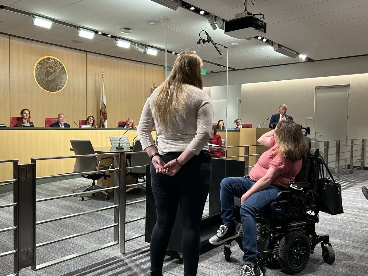 CFILC_1982's tweet photo. SB 271 (@SenBillDodd) passes!
We voiced our support  with our policy manager and members of the community at the California Senate! The Consumer Wheelchair Right to Repair legislation will give our community more independence to maintain the upkeep repairs. 
#SB271 #CFILC https://t.co/fhzeTclydr