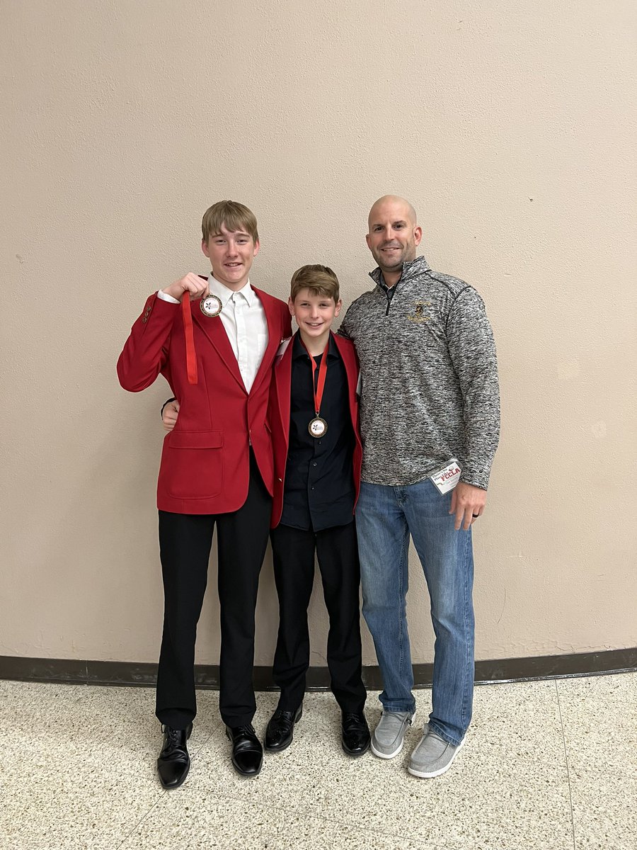 Congratulations gentlemen! Both groups took 1st place 🥇in their division and are headed to Nationals in Denver! Proud of you!