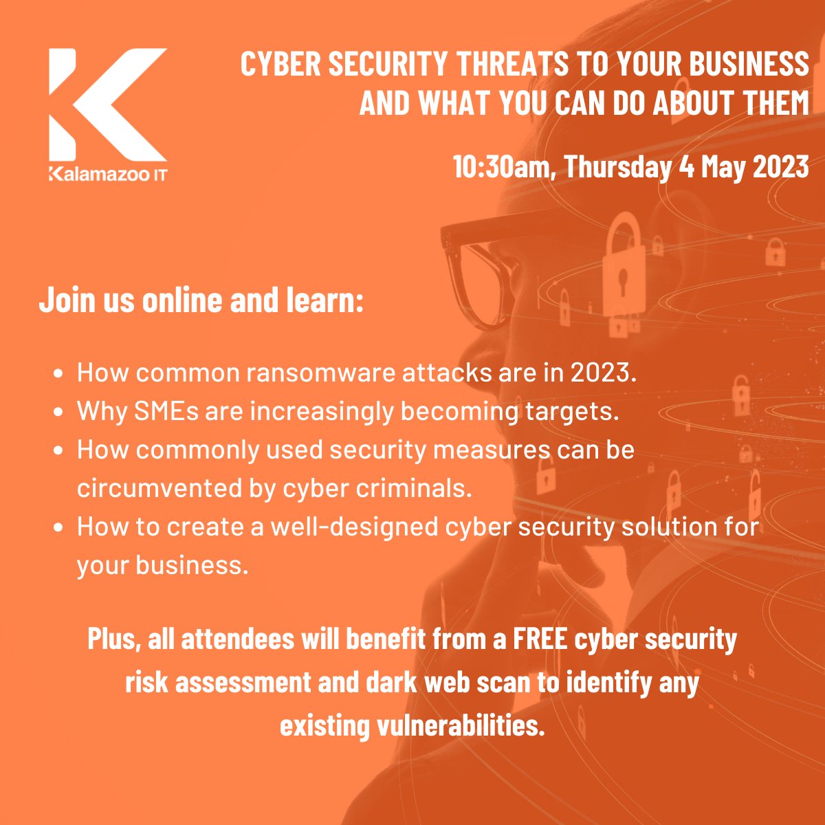 SupremeIT's tweet photo. Cyber criminals love exploiting security weak spots to execute their attacks. Join our free webinar and learn how to identify where your business is vulnerable, and what you can do to mitigate the risks:

Register: https://t.co/GFHUOcYTEy

#cybersecurity #security #webinar https://t.co/zBrPfdDz9e