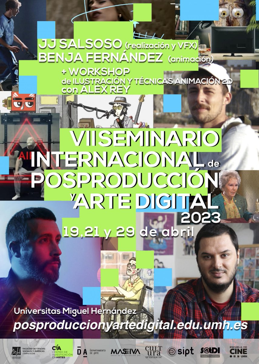 asociacionruvid's tweet photo. MAÑANA 🔜 VII Edición del Seminario Internacional de Posproducción y Arte Digital https://t.co/LriiROlJN0 

Asimismo, el 21 y el 28 de abril 📅 tendrá lugar un taller sobre animación 2D impartido por el multipremiado Álex Rey.

@UniversidadMH https://t.co/pT1TvrkJIW