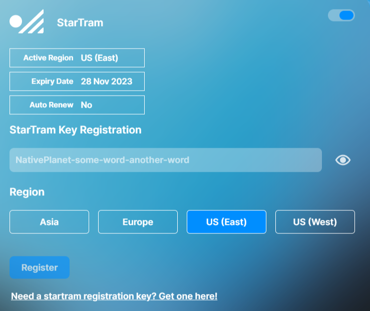 NativePlanetIO's tweet photo. Attention Groundseg &amp; StarTram users, StarTram is now multi-region! You can choose endpoints in the Eastern or Western US, Europe, or Asia! https://t.co/39B8VcorBm