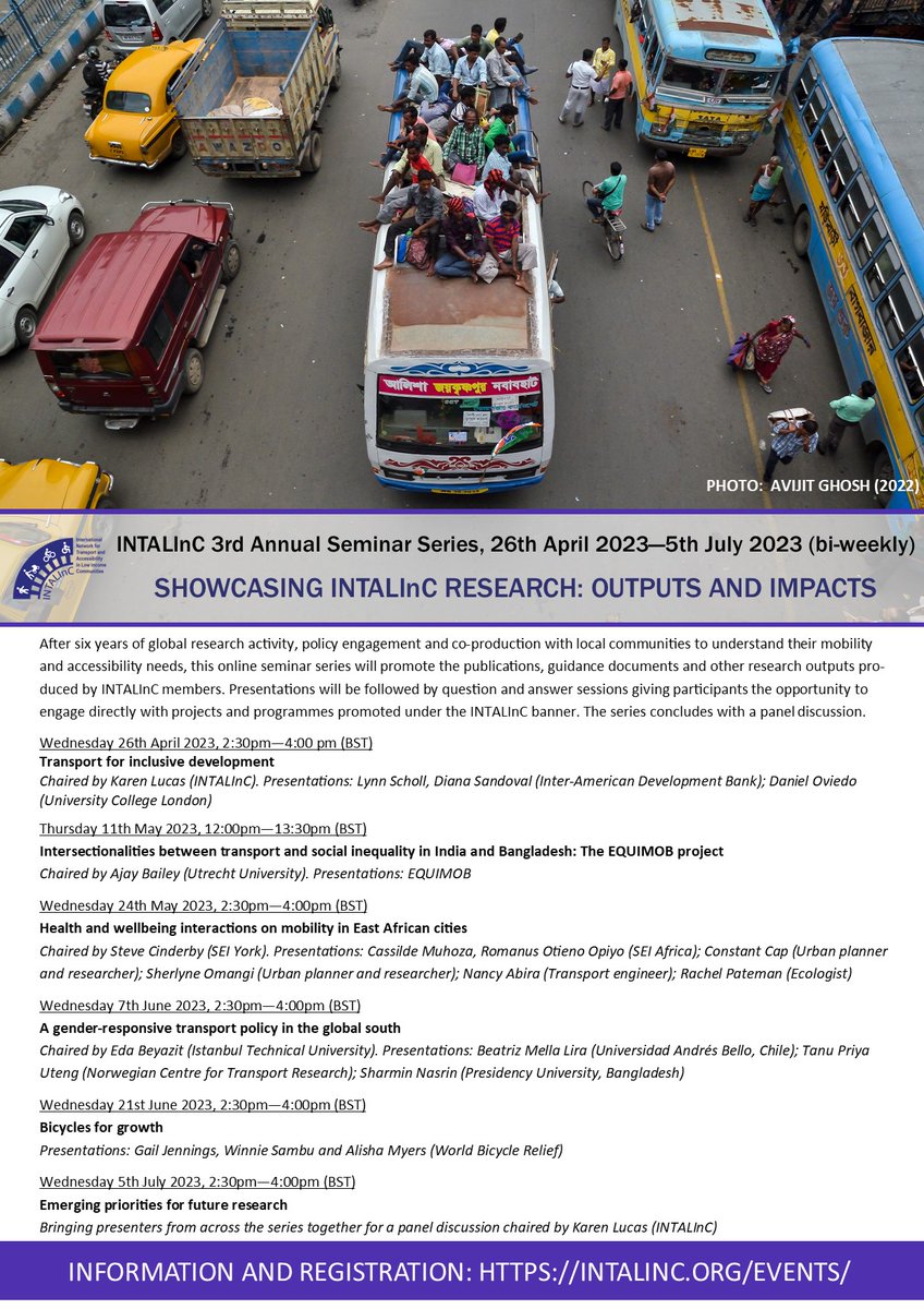 Registration 4 all sessions in our webinar series now OPEN! Info, abstracts &amp; to book your place: intalinc.org/events/ <a href="/drkarenlucas/">Karen Lucas 🏴󠁧󠁢󠁷󠁬󠁳󠁿🦔🐝</a> <a href="/IntalincLac/">INTALInC LAC</a> <a href="/lynnscholl/">Lynn Scholl</a> <a href="/danieloviedoh/">Daniel Oviedo</a> @ajaybailey24 <a href="/equimob/">EQUIMOB</a> <a href="/s_cinderby_SEI/">Steve Cinderby</a> <a href="/ConstantCap/">Constant Cap</a> <a href="/romanot200/">Romanus Opiyo</a> <a href="/edabeyazit/">eda beyazit</a> <a href="/beamella/">Beatriz Mella-Lira</a> <a href="/rideyourcity/">Gail Jennings</a>