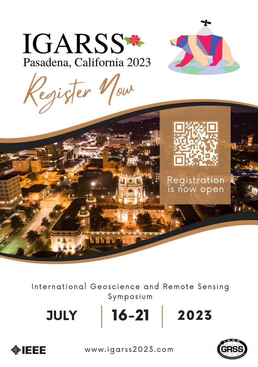 📢 #IGARSS2023 registration is now open! ✍️ Register at 2023.ieeeigarss.org/registration.a… @GrssIadf @GrssYp @IEEEorg @GRSS_IDEA @SistersofSAR @GRSSTURKEY @drsharkbait @GRSS_President #remotesensing #geoscience