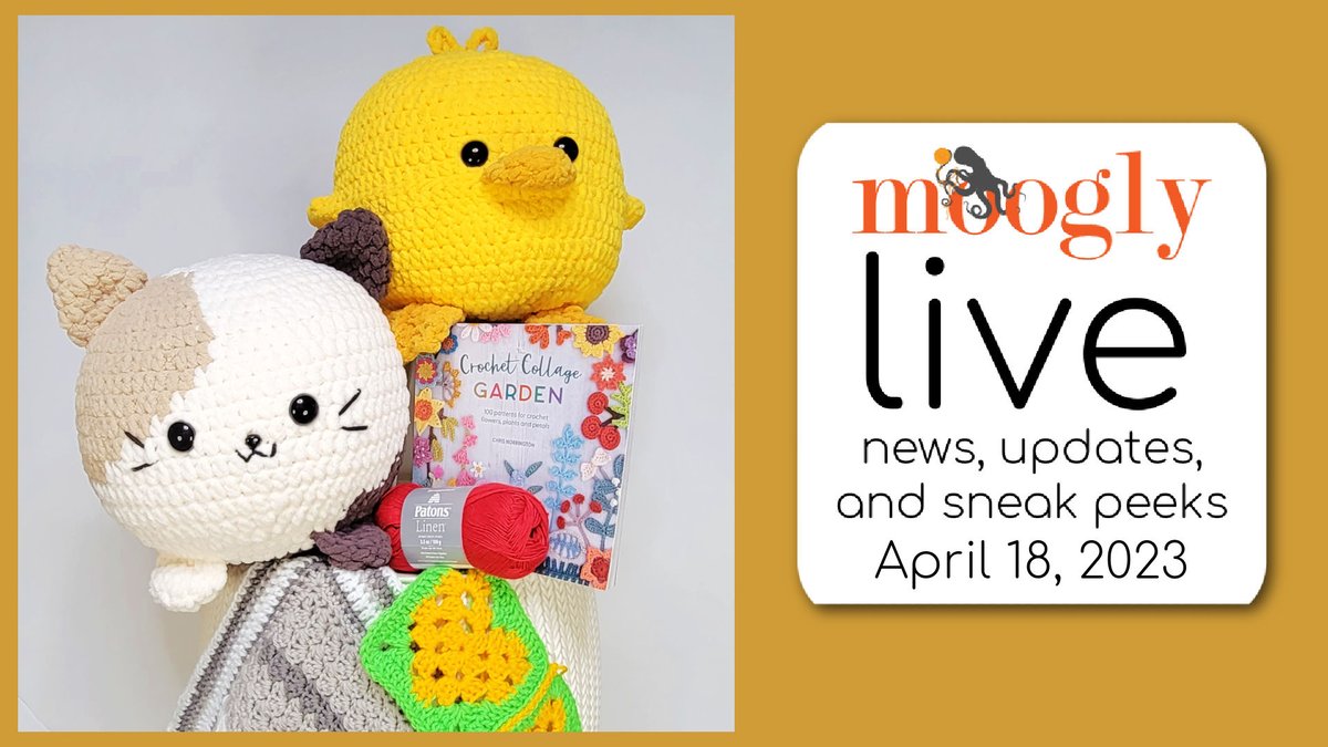 mooglyblog's tweet photo. This month is flying by - which means it's too easy to miss all the good stuff! Here are the latest #Moogly News and events - get all the links here! #crochet #mooglylive #macrame #giveaways https://t.co/sD2ZBUBouf https://t.co/j8WIMFhUWr