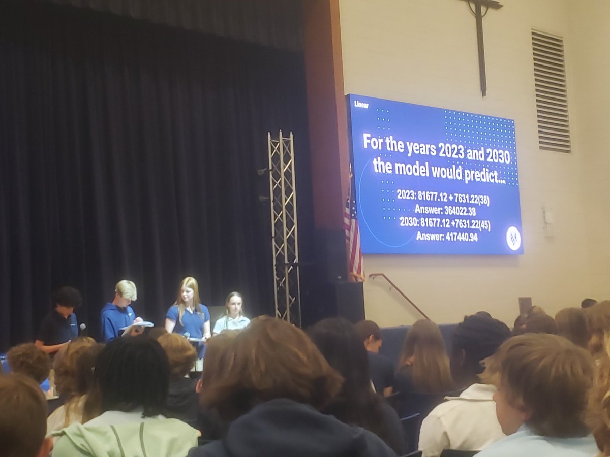suddithspeaks's tweet photo. So proud of the work G8 is doing to engage the Global UN Sustainable Development Goals. Beautiful presentations by @misshobson_ Alg1 students as they tackle statistical analysis of the prison syst &amp; disproportionate imprisonment at the state &amp; federal level.GOAL#16 @TheMVSchool https://t.co/TvHWOv3A7M