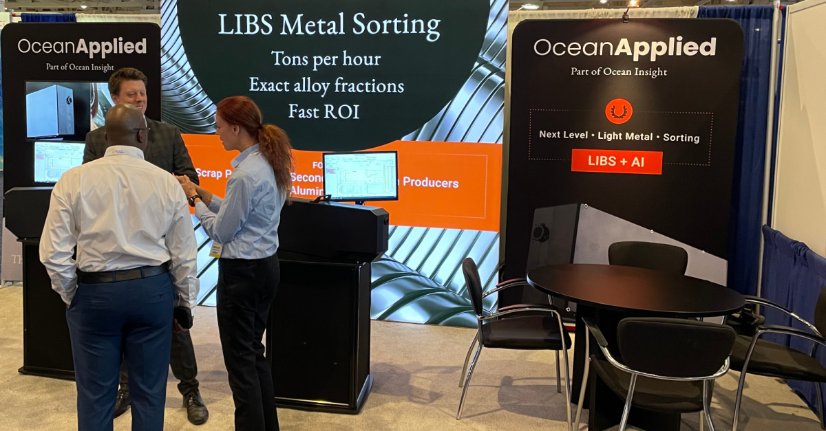 Visit us at ISRI 2023, April 17-20, in Nashville, Tenn. Say hello to our team at booth 1334 and learn about LIBS for metal sorting. Ocean Applied, part of Ocean Insight, is showcasing the latest systems for #aluminum #sorting #recycling. 
#metalwaste #recycle #scrapmetalrecycling