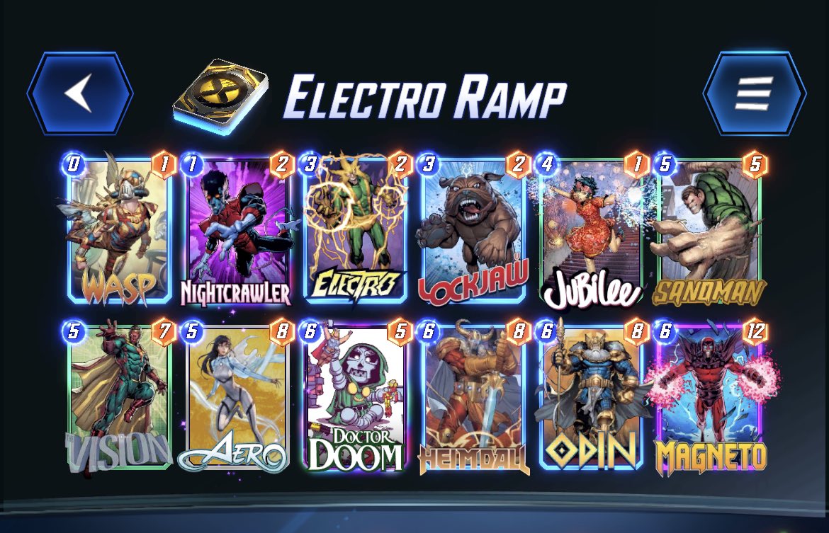 JonSnaps's tweet image. Got there with a Lockjaw/SandRamp hybrid. Used this deck almost exclusively with a change or two along the way. @SnapDecks @MarvelSnapZone @MARVELSNAP