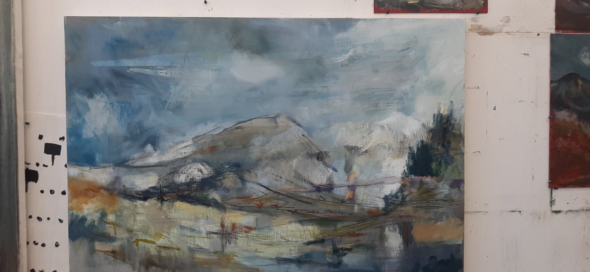 samandasti's tweet photo. A studio day- something's happening. 
Open studio days 6 &amp; 7th May 11-4pm.
@waspsstudios @meadowmill #Dundee  #workinprogress https://t.co/Nv0uvA3BOy