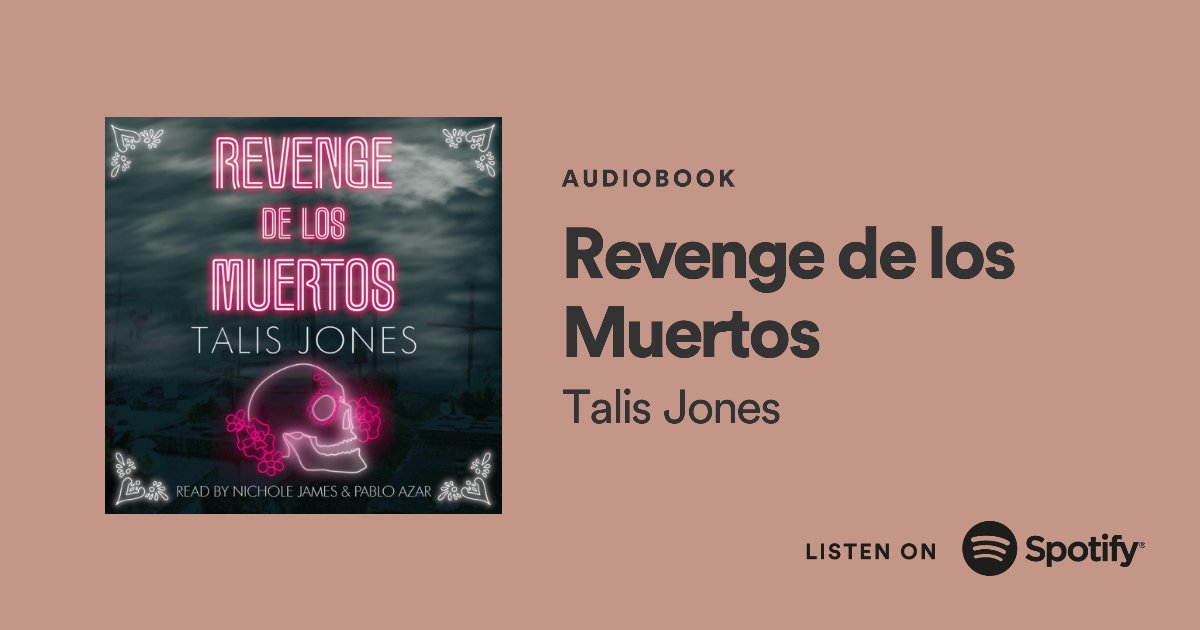 TalisJones's tweet photo. Need some vacation destination ideas? Revenge de los Muertos just might sway you to head south with Selah to Mexico... https://t.co/nthZyfFWRS #urbanfantasy #audiobook https://t.co/VNFVWkQAxc