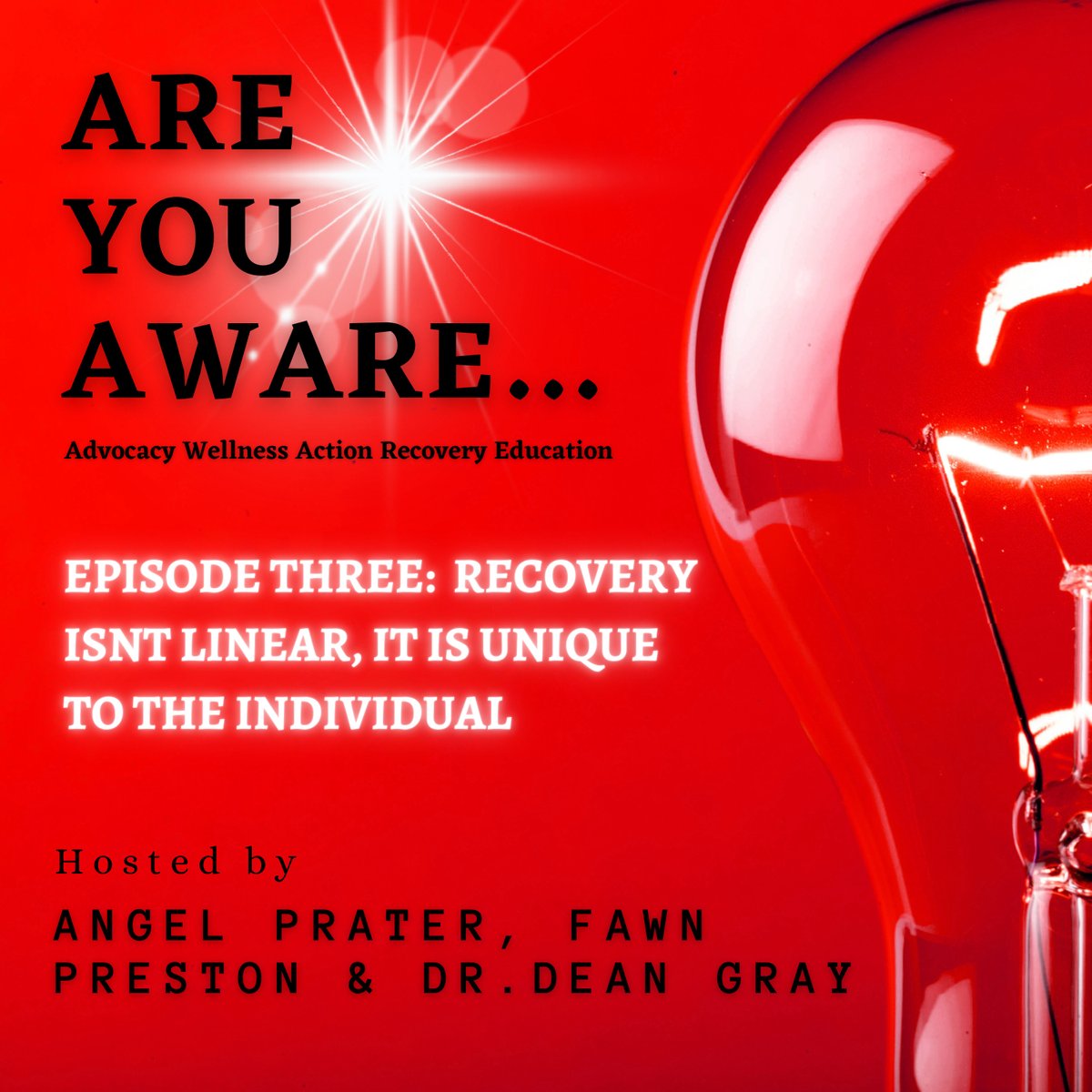 awareglobal2023's tweet photo. "Episode 3: Recovery Isn't Linear, It Is Unique To The Individual" is out now on Spotify!

Listen here: https://t.co/ueytsd7Esi...

You can also watch our Podcast Episodes on our YouTube Channel! Link here: https://t.co/JXQLfqoyZA

Please subscribe to our channels! Thank you https://t.co/C7fCZj1xfk