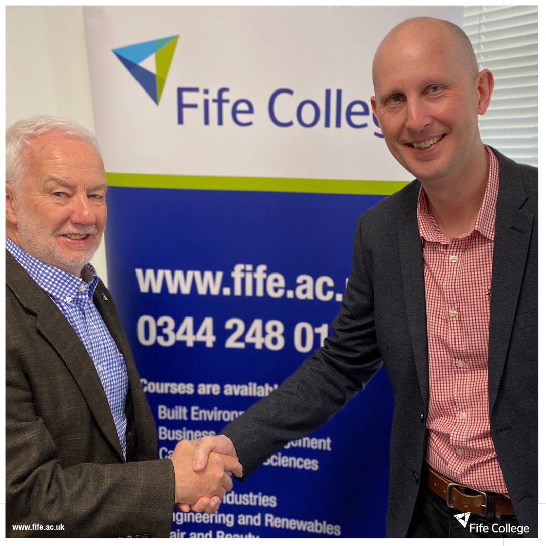 fifecollege's tweet photo. Delighted to welcome our new Principal, @jim_metcalfe , to the College yesterday, as we continue to help our students achieve their goals and drive economic growth and opportunity for the Fife economy. https://t.co/RhWdXvxtcm