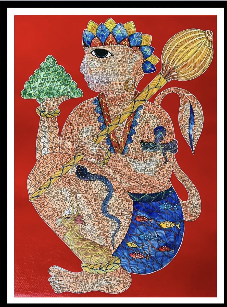 memerakisocial's tweet image. Can you guess which Gond Art painting represents our theme of the week? Take a closer look at these beautiful artworks and let us know in the comments! #GondArt #IndianArt #MeMeraki #ThemeOfTheWeek #GuessThePainting #worldheritageday