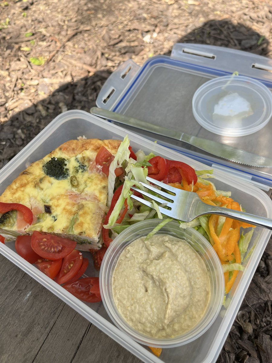 EdadventuresM's tweet image. Salmon and broccoli crustless quiche ie frittata really 💚 what are you having for lunch? #outdoorlearning #outdooredchat
