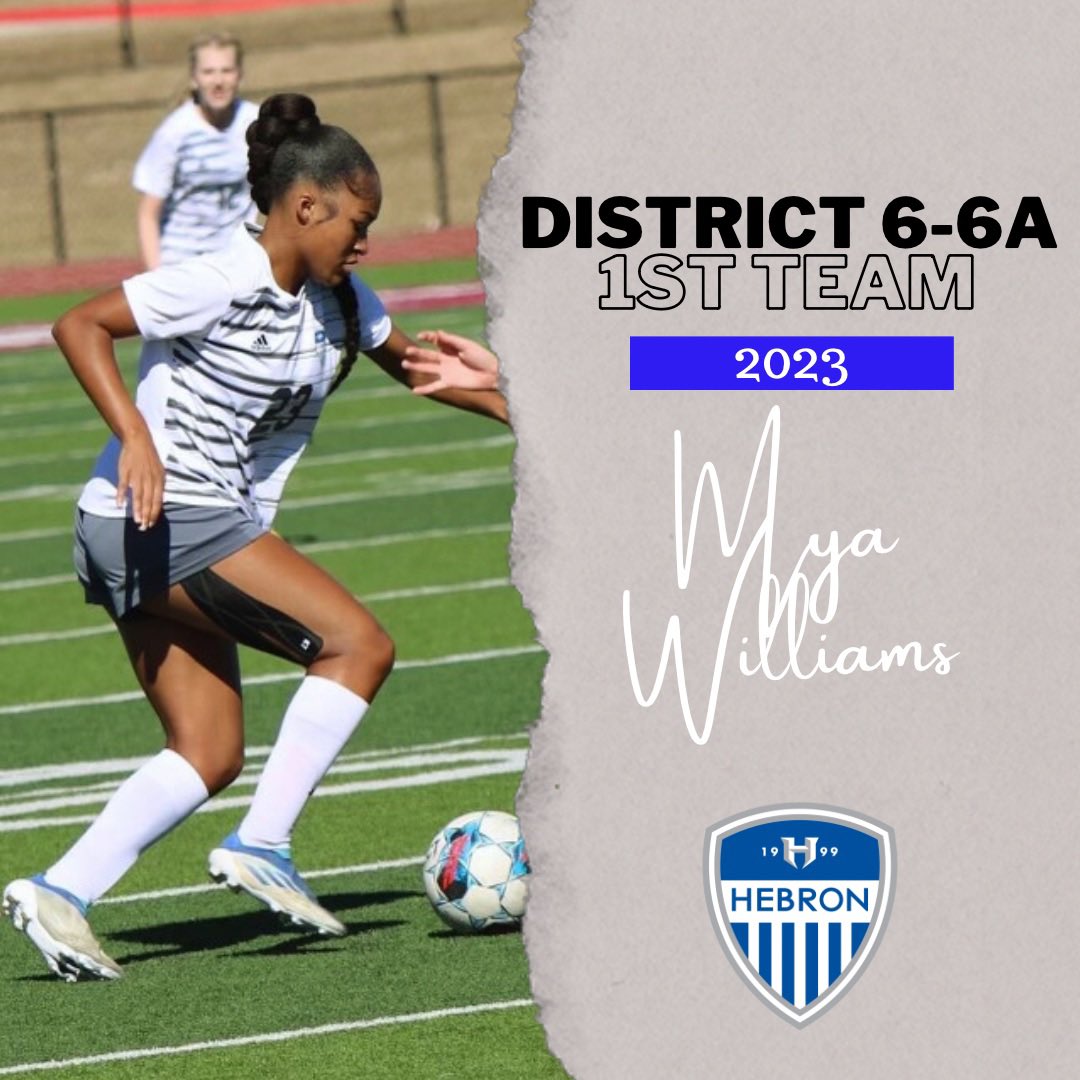 Congratulations to <a href="/MyasWilliams/">Mya Williams</a> for receiving 1st Team for District 6-6A!