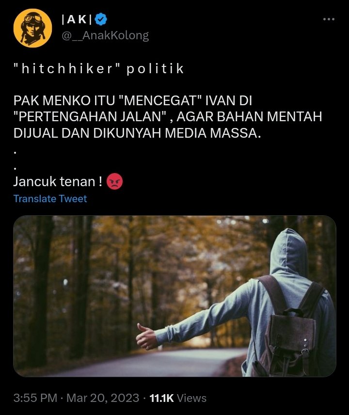 __AnakKolong's tweet photo. Hey Spion Astrea ! 

Jangan pernah berpikir, saya menghapus cuitan saya.

Kamu tampaknya belum lelah mengemis perhatian saya &amp; menarasikan seolah saya menghapus jejak digital saya.

Sejak awal pandangan saya tidak berubah bahwa 300T, pun 349T hanya prank nasional.
.
.
😁 https://t.co/25x0pcbZSq