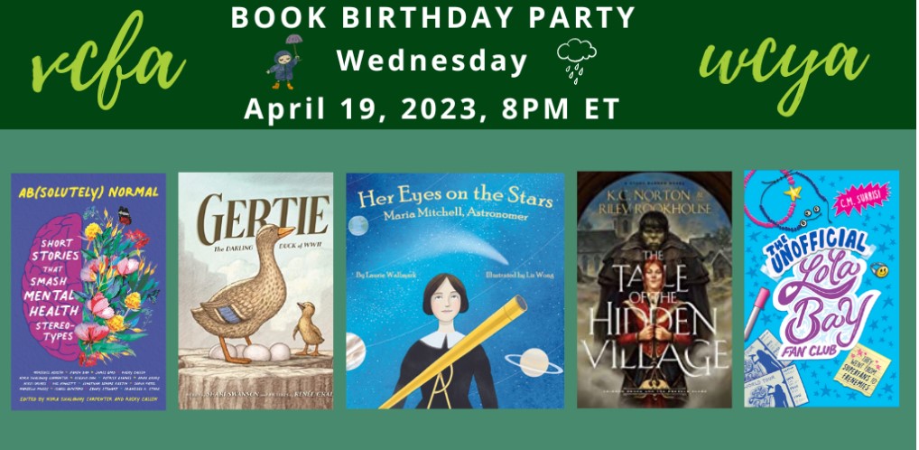 lauriewallmark's tweet photo. It's a #bookbirthday party! Join us to celebrate books by alumnx of #VCFA #WCYA, including my HER EYES ON THE STARS.
Register here: https://t.co/UZUWfIk4Ki @CrestonBooks @lizaroyceagency @SteamTeamBooks #bookposse #teachers #librarians #educators #WomenInSTEM #scicomm #STEM https://t.co/Qph45KZW9a