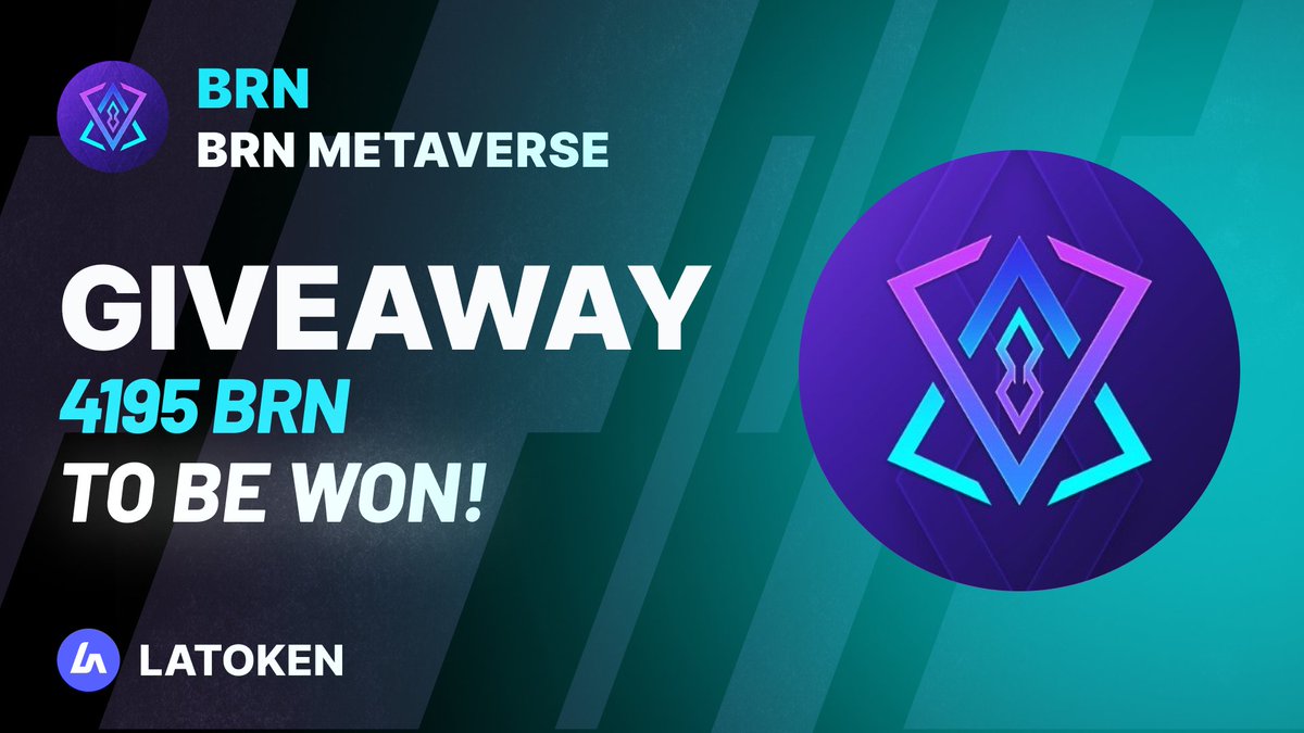 Latoken_cex's tweet photo. 🏆 $1000 BRN METAVERSE (BRN) Giveaway on #LATOKEN 

🔥 125 Winners.
✅ Complete all tasks and qualify for the #Giveaway 
📲 Tag 5 Friends and Share.
⏰ April 18, 2023 - April 24, 2023.

JOIN GIVEAWAY👉 https://t.co/IoIXnQnzmv https://t.co/XjuCKH3Wz5