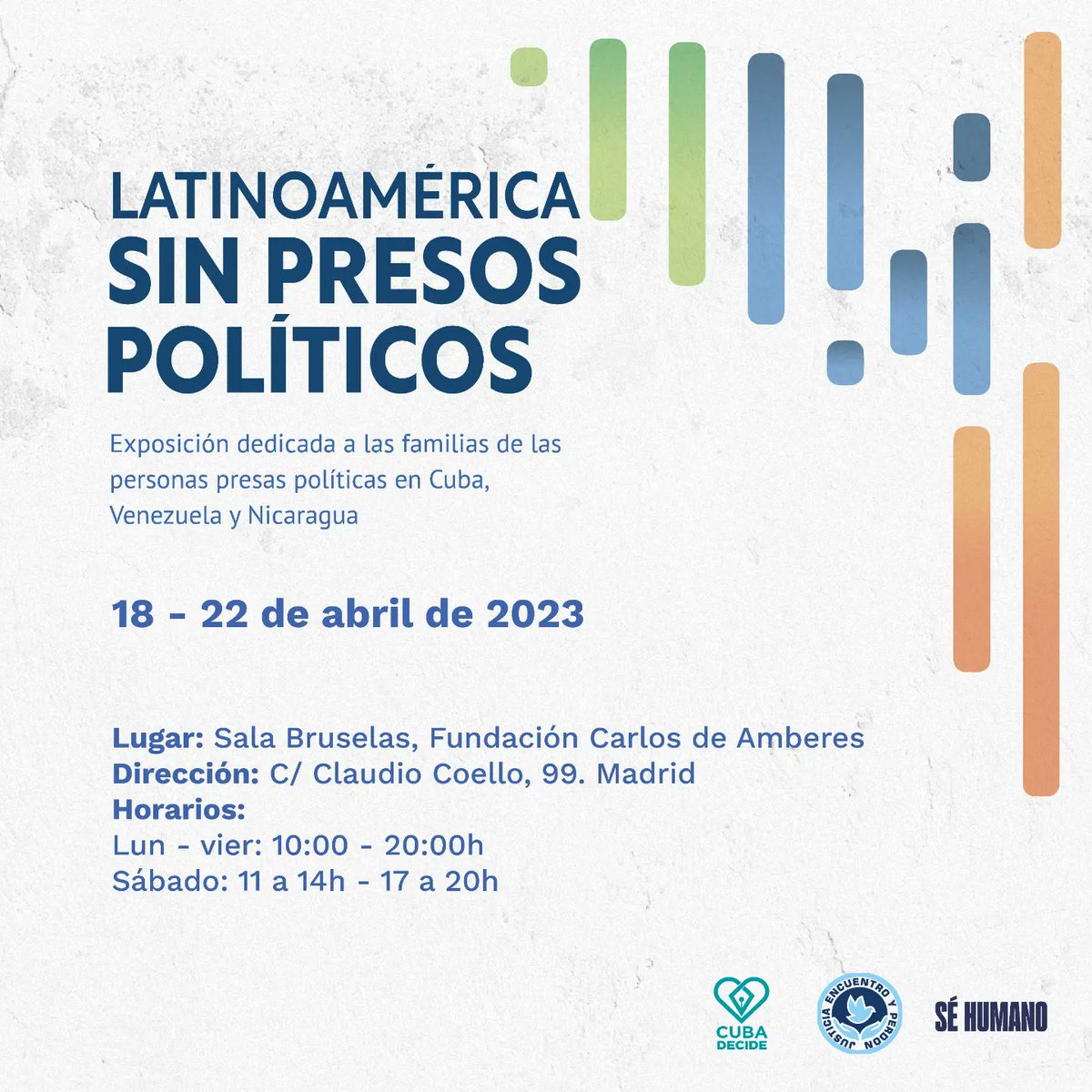 Nuestra coordinadora general <a href="/marthagresia/">martha tineo</a> está abriendo la exposición dedicada a las familias de los presos políticos en la ciudad de Madrid. Puedes ver la inauguración del evento entrando en este enlace. 
<a href="/SinPresosPolit/">Latinoamérica sin Presos Políticos</a>
#latinoamericasinpresospoliticos
instagram.com/latamsinpresos…