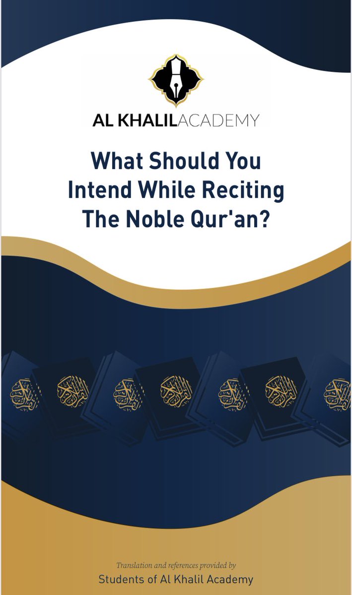 al_khalil_ca's tweet photo. Many Muslims recite the Qur’an with only the intention of reward, while being unaware of the great benefits of the Qur’an.

This informational flyer lists 33 intentions we should make while reciting the Qur’an.

Available for free download at: https://t.co/sGtzg5zAt8 https://t.co/M2Ei0TQ7hm