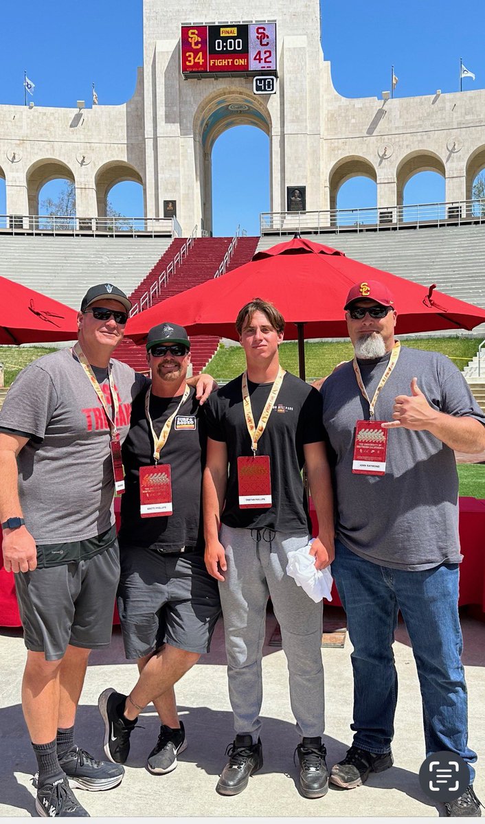 Tristan Phillips (@t_phillips11) on Twitter photo Had a great time visiting USC for their spring game! Great experience and great hospitality. Grinding for more. FIGHT ON! <a href="/CoachTimGarcia/">Tim Garcia</a> <a href="/MathisGaius/">Gaius D. Mathis</a> <a href="/TobiasRaymond9/">Tobias Raymond</a> <a href="/Coachraymond_/">John Raymond</a> <a href="/VenturaFootball/">VHS Cougar Football</a> <a href="/uscfb/">USC Football ✌️</a> Had a great time visiting USC for their spring game! Great experience and great hospitality. Grinding for more. FIGHT ON! <a href="/CoachTimGarcia/">Tim Garcia</a> <a href="/MathisGaius/">Gaius D. Mathis</a> <a href="/TobiasRaymond9/">Tobias Raymond</a> <a href="/Coachraymond_/">John Raymond</a> <a href="/VenturaFootball/">VHS Cougar Football</a> <a href="/uscfb/">USC Football ✌️</a>