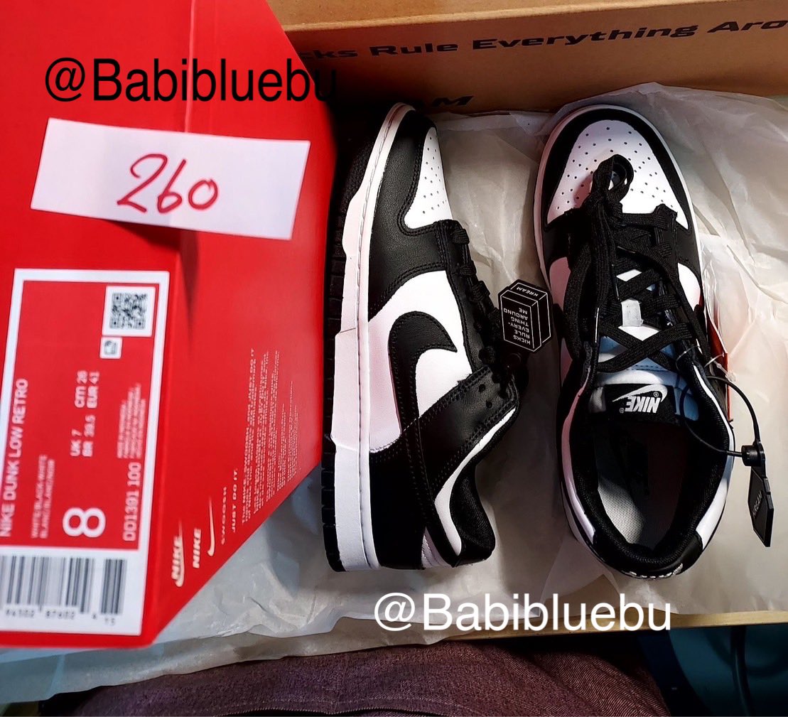 babibluebu's tweet photo. Nike Dunk Low  “Panda” 🐼

ราคาดี ไม่ต้องรอของนาน ของพร้อมส่ง 
ไซร์ 260 

ราคา 4,500 รวมส่งฟรี

#รับหิ้วสินค้าในเกาหลี #หิ้วเกาหลี  #หิ้วของเกาหลี #ของพร้อมส่ง #รองเท้าnike #nikepanda #พร้อมส่ง https://t.co/TSTslww2SS