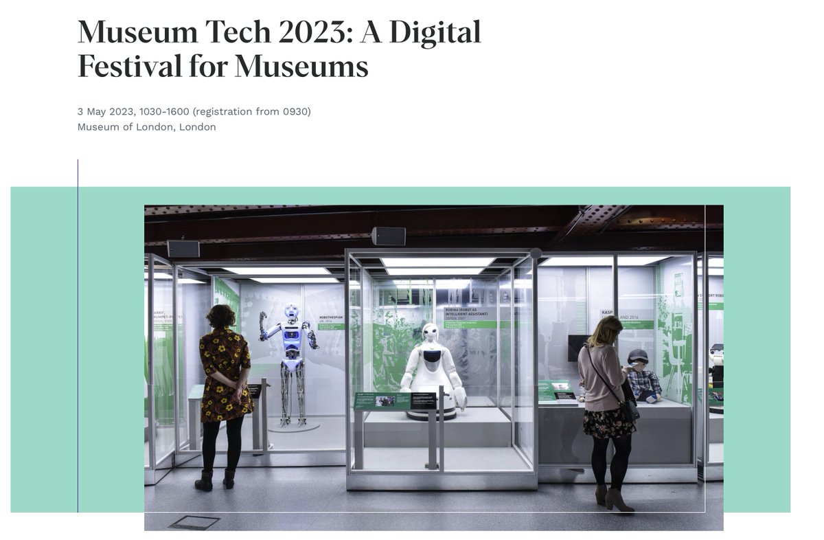 SimonAStephens's tweet photo. Great range of speakers (@AnraKennedy @GeorginaBrooke @josiefraser @ATS_Spencer and many more) for @MuseumsAssoc one-day conference on digital innovation in museums and galleries https://t.co/oVeLk0SPon https://t.co/L04W5szBxV