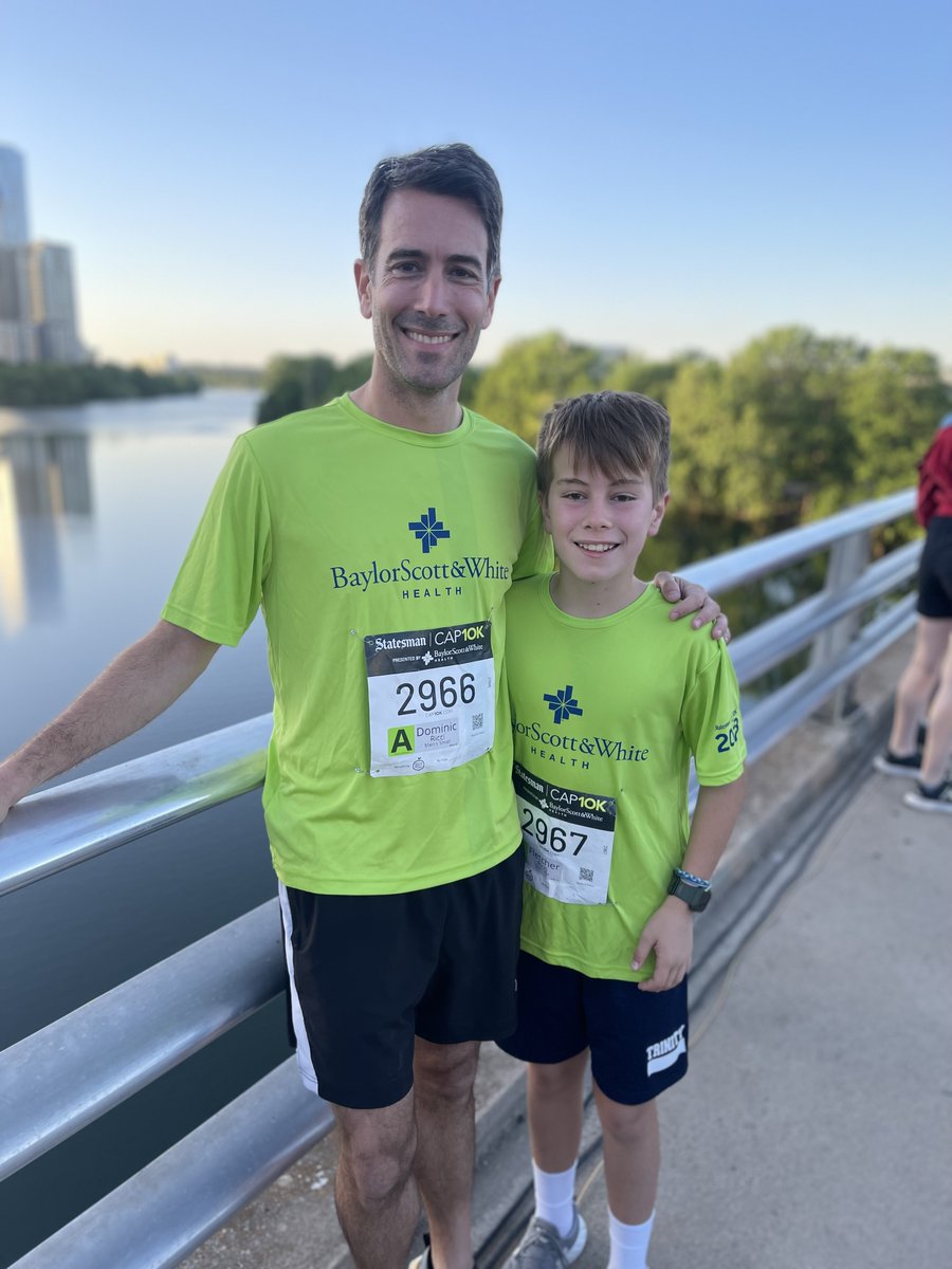 Congrats to Dr. Dominic Ricci and his 12-year-old son who ran the #Cap10k together this weekend!