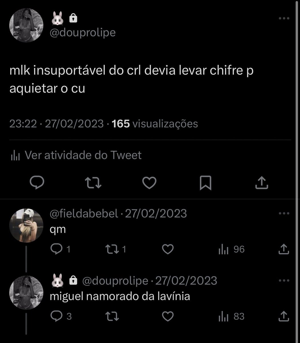 ceciporns's tweet photo. meu morzi tá apagando os tweets da rant mas tô tentando recuperar alguns pra mostrar pra vocês https://t.co/WYg7g0UQfw