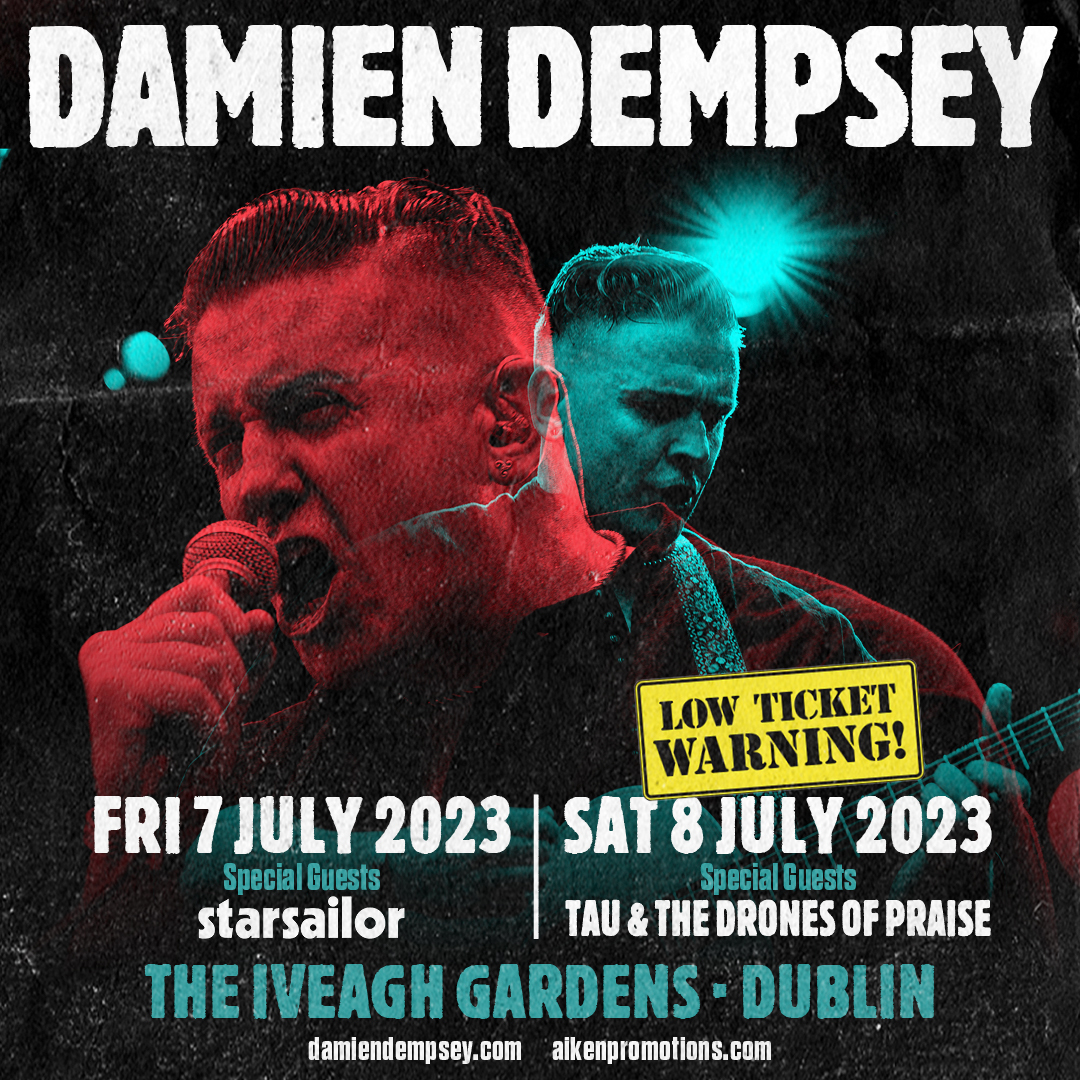 ⚠️ Low Ticket Warning ⚠️ Tickets are running low for Damo’s show at Iveagh Garden on the 8th of July. Don’t miss out! 🎟️ Tickets biglink.to/damiendempsey