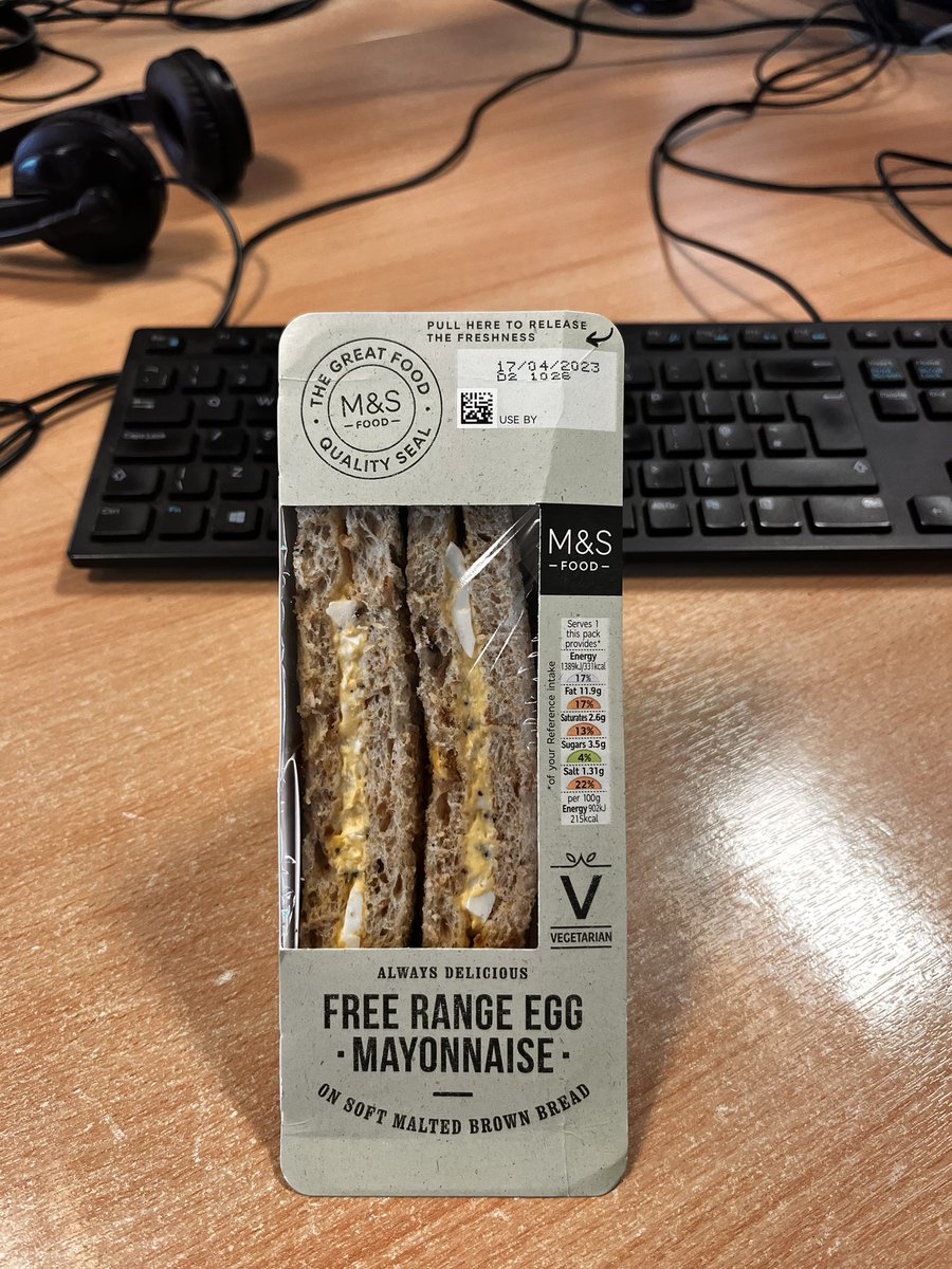 MissChloe_J's tweet photo. When you buy a sandwich from @marksandspencer to realise it’s actually out of date 😩🤮 there goes my late lunch!!! https://t.co/mk3nOYgFpe