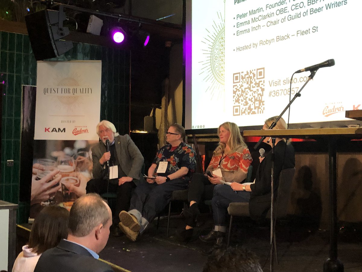 Great afternoon focused on the importance of Quality in the On Trade from <a href="/KAMMediaInsight/">KAMMediaInsight</a> sponsored by <a href="/BudvarUK/">The Original Budweiser Budvar UK</a> - great panel discussions and well done to Radim, brand ambassador for an excellent presentation on the Czech pour and need to care for the beer 🍺👏