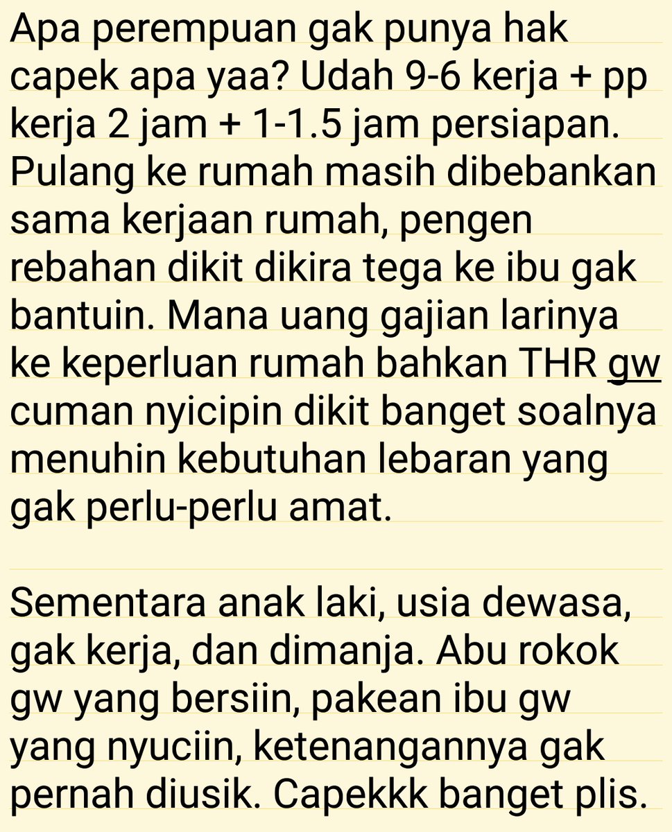 worksfess's tweet photo. Gw sampe mikir apapun yang gw kasih ke keluarga ini, gak akan ada artinya. Karena usaha yang berarti hanya untuk anak laki-laki work! https://t.co/bEAf52MLCF