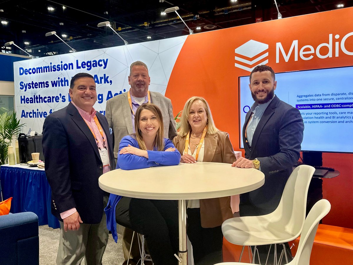 MediQuantLLC's tweet photo. The @MediQuantLLC  team is at #himss23, booth 2081. Join us for Happy Hour today in our booth from 4:00 to 6:00 PM! https://t.co/n2ZoOe2n4f