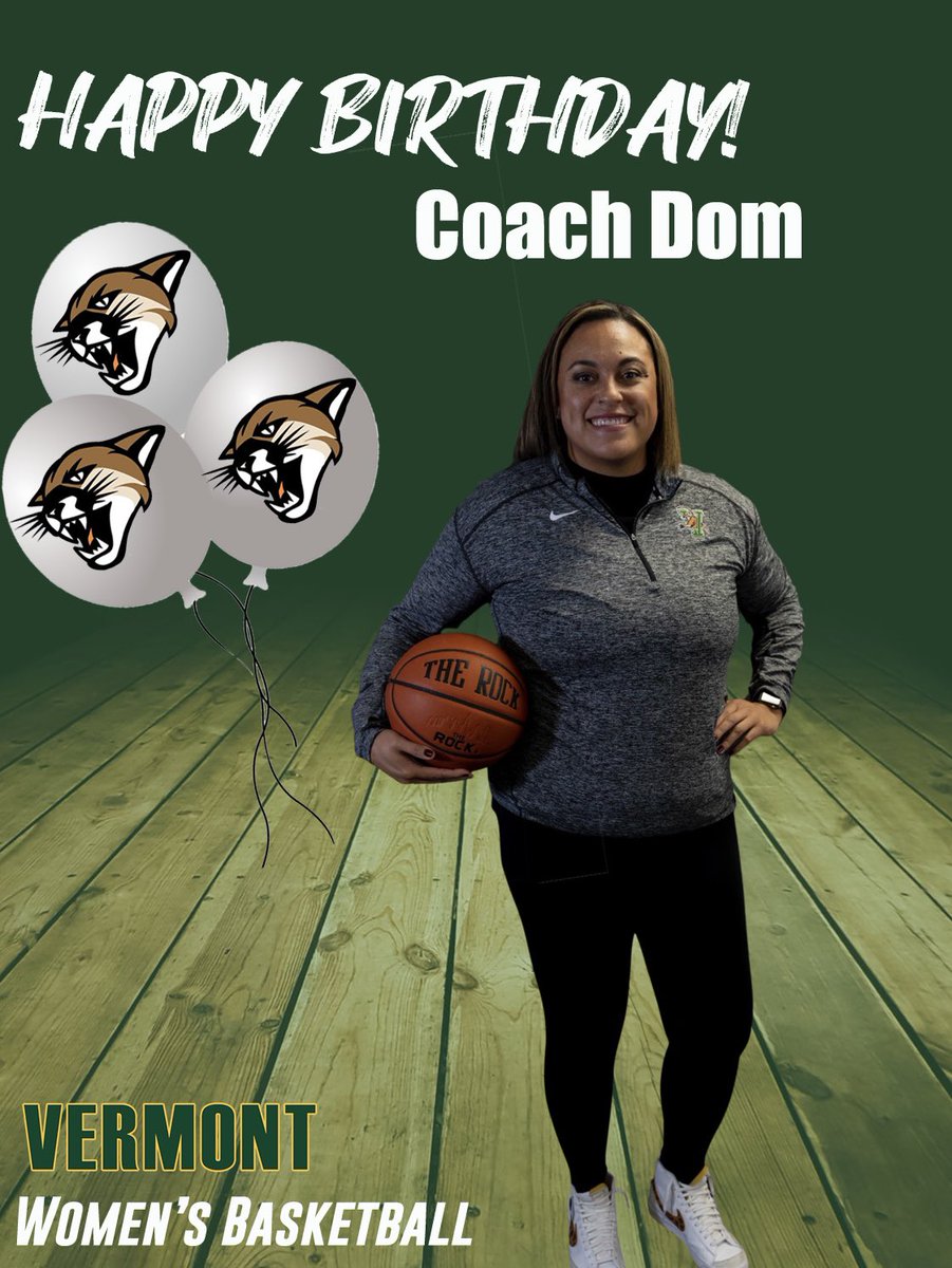 UVM Women's Basketball (@uvmwbb) on Twitter photo Please join us in wishing <a href="/CoachDomBryant/">๐๐ธ๐ถ ๐๐ป๐๐ช๐ท๐ฝ</a> our Associate Head Coach a Happy Birthday!! ๐ฅณ๐๐๐๐ Please join us in wishing <a href="/CoachDomBryant/">๐๐ธ๐ถ ๐๐ป๐๐ช๐ท๐ฝ</a> our Associate Head Coach a Happy Birthday!! ๐ฅณ๐๐๐๐